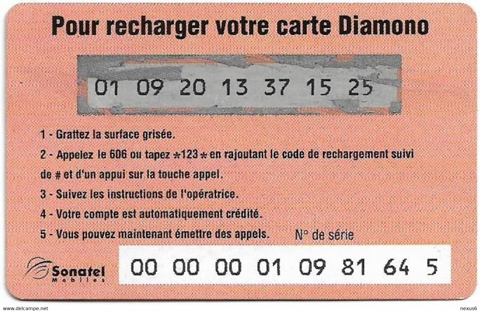 Senegal - Alizé - Vivez Le Meilleur Du Mobile - 3 People, GSM Refill 5.000CFA, Used - Senegal