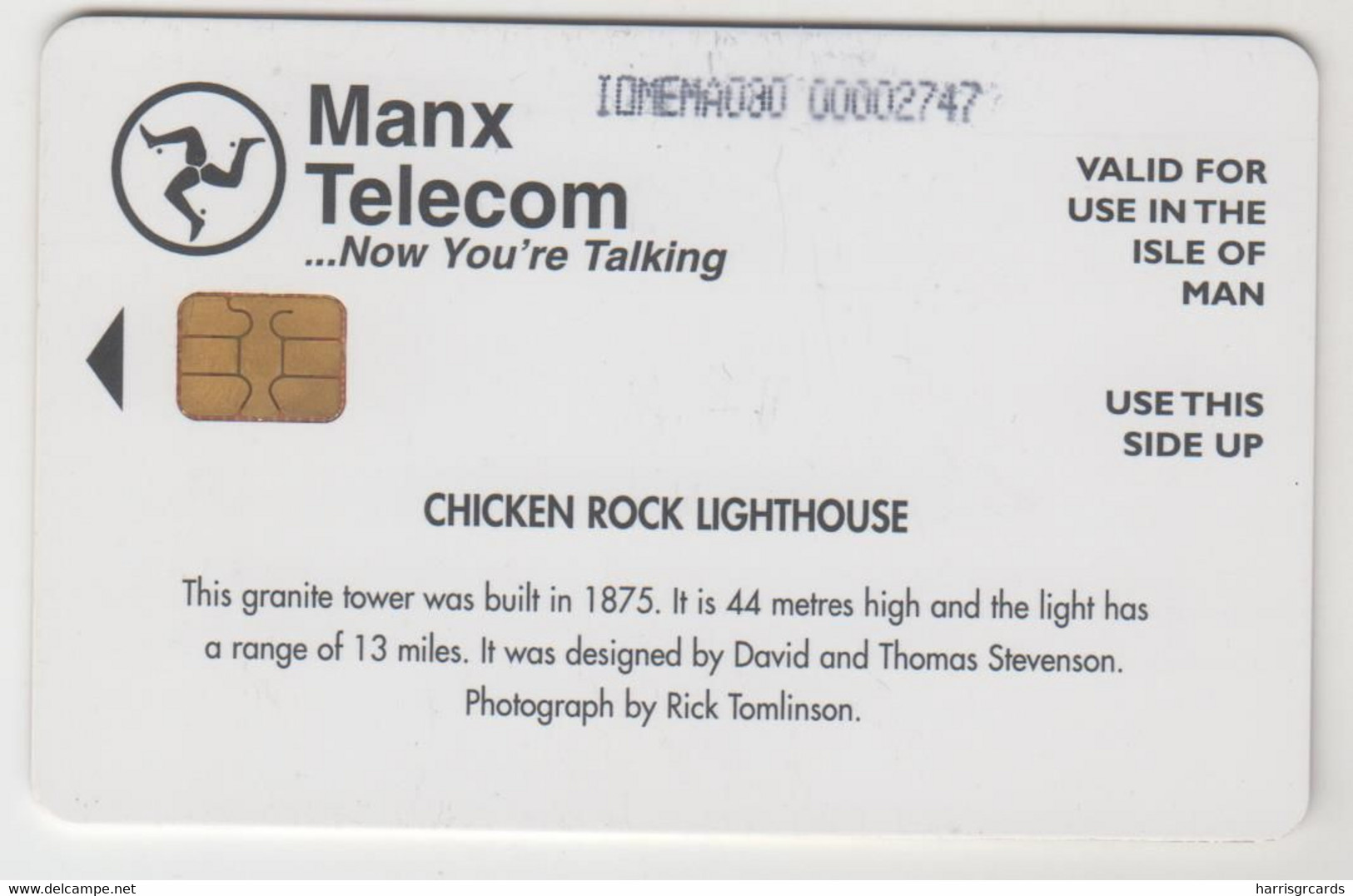 ISLE OF MAN - Chicken Rock, 2 £, Tirage 20,000, Used - Isla De Man