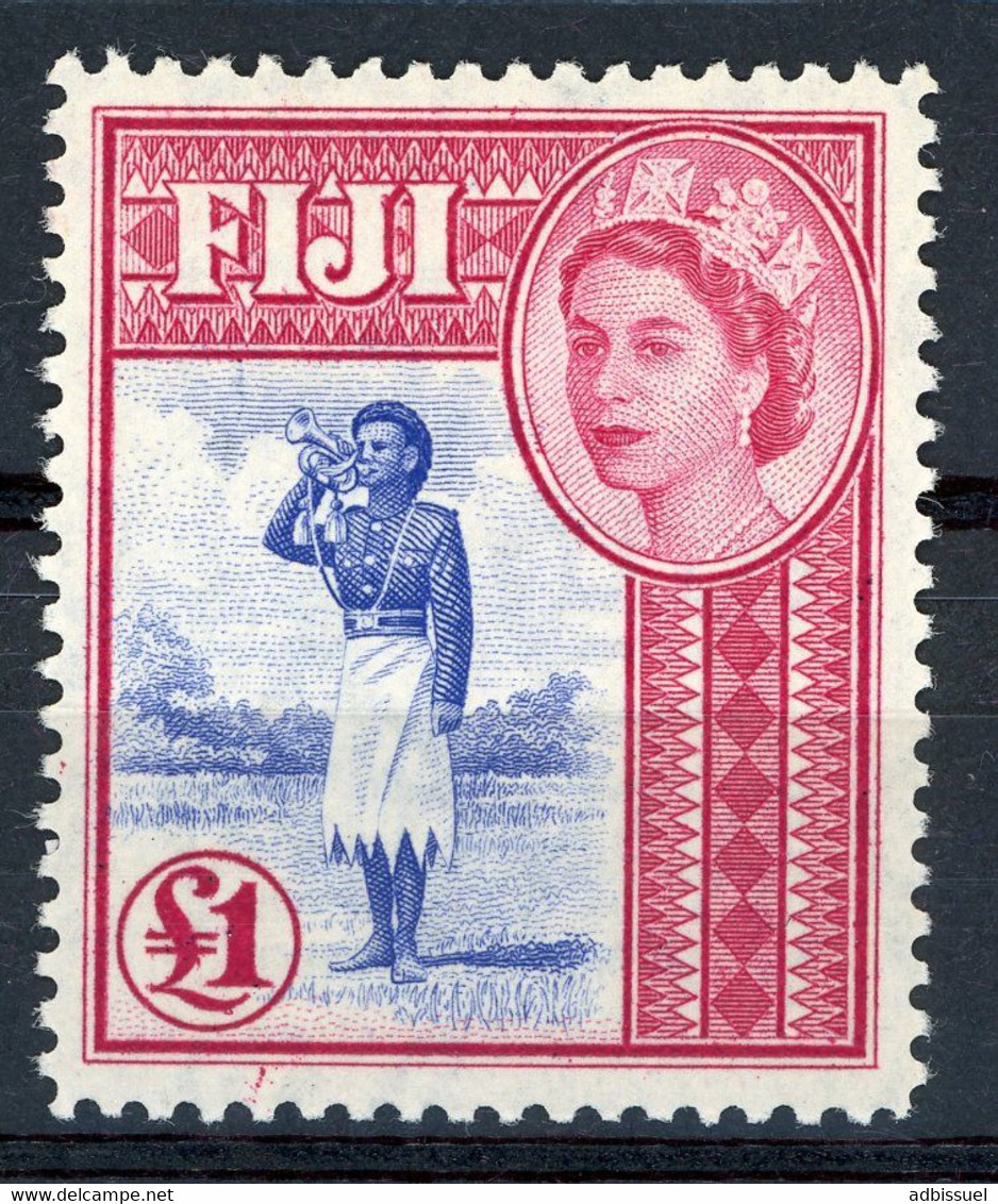 FIDJI N° 144 Cote 65 € Neuf ** (MNH) 1 L Rouge-carmin Et Outremer TB - Fiji (...-1970)
