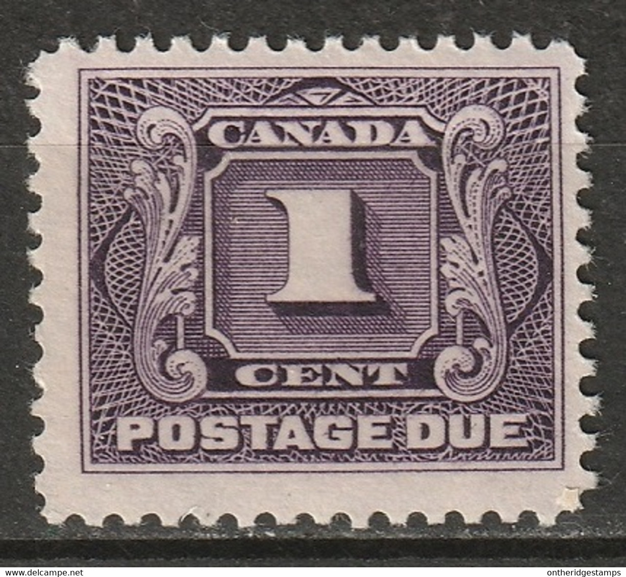 Canada 1928 Sc J1c  Postage Due MLH* Reddish Violet - Portomarken