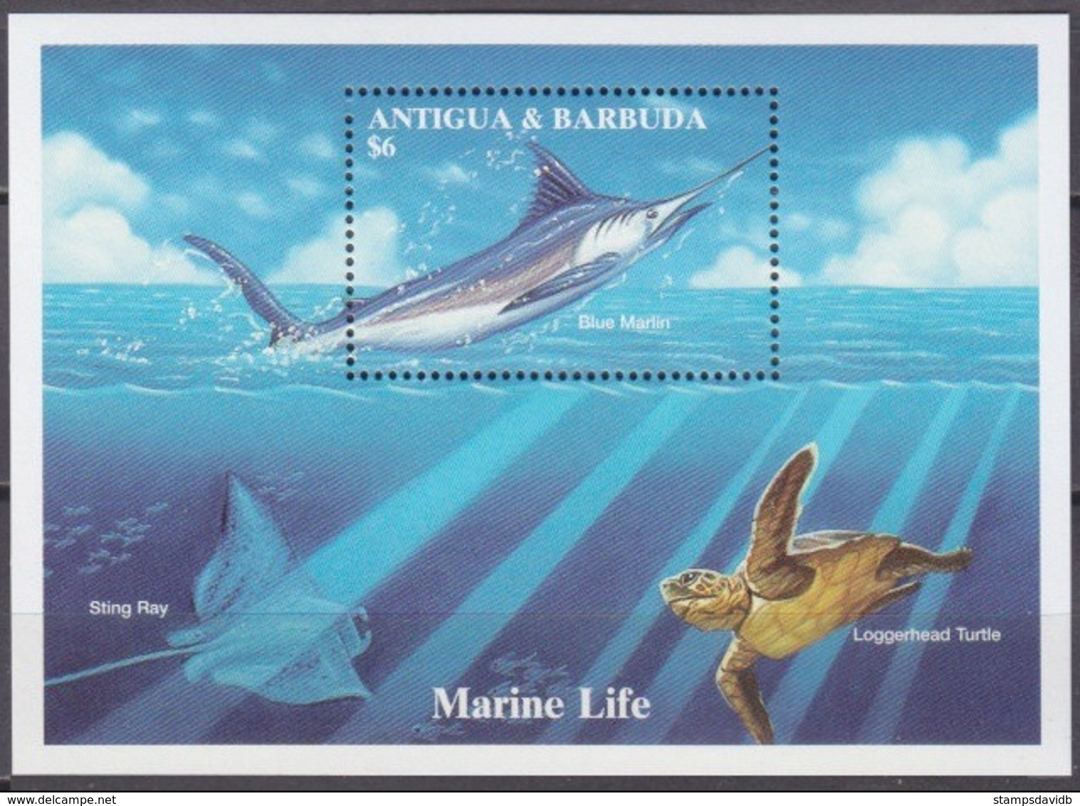 1994	Antigua & Barbuda	2009/B294	Sea Fauna	6,00 € - Maritiem Leven