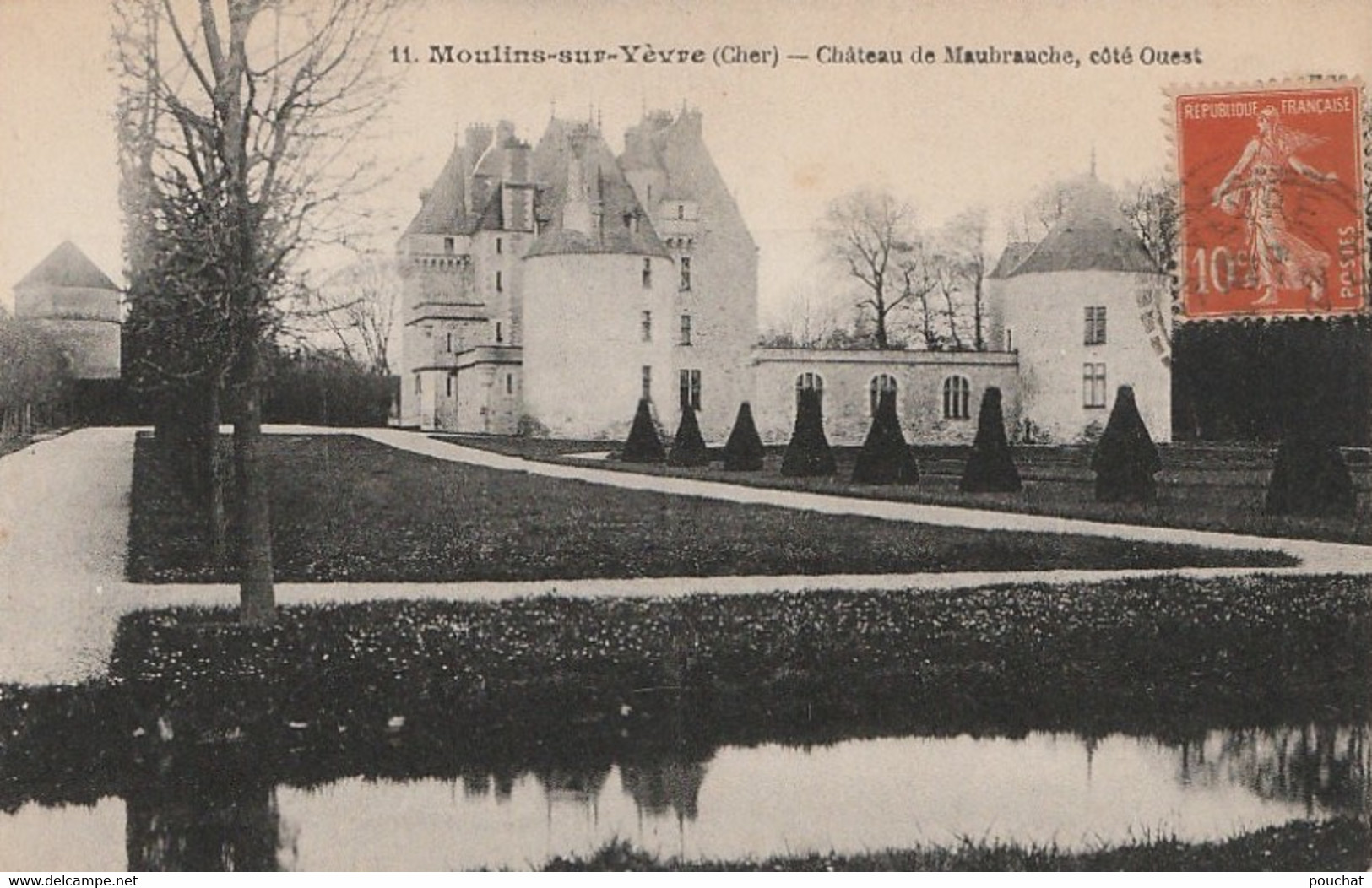 Q5-18) MOULINS SUR YEVRE (CHER) CHATEAU DE MAUBRANCHES  , COTE OUEST - Sonstige & Ohne Zuordnung