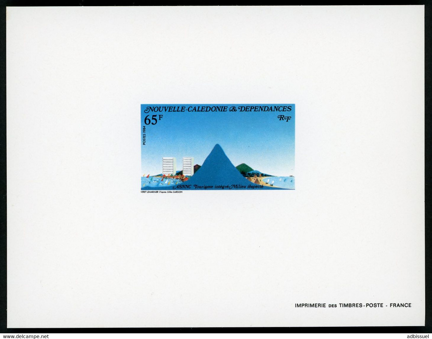 NOUVELLE CALEDONIE EPREUVE DE LUXE N° 487 Protection De La Nature 1984. TB - Imperforates, Proofs & Errors