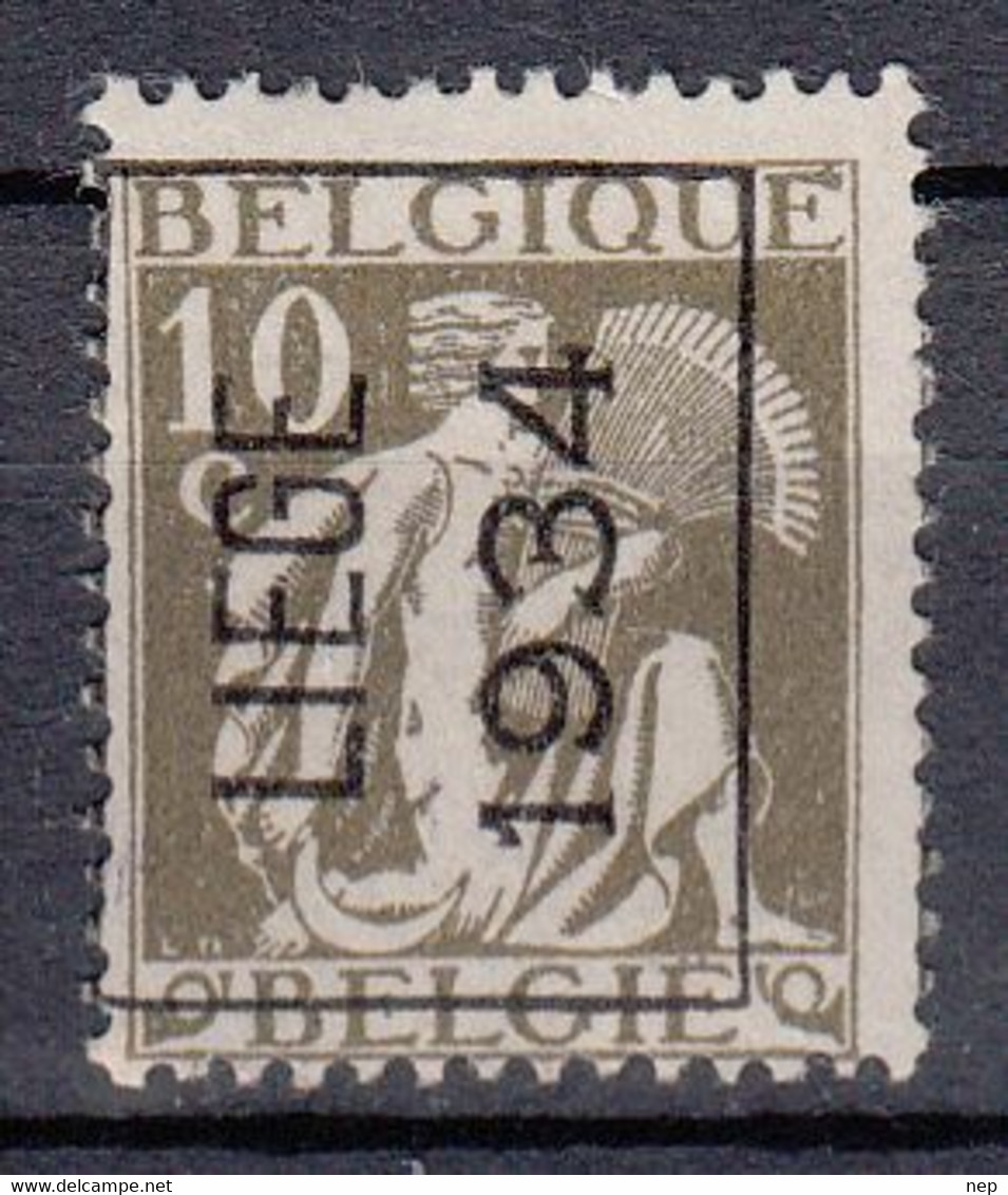 BELGIË - PREO - Nr 285 A (CERES)(Met Keurstempel) - LIEGE 1934 (Kantdruk) - (*) - Typos 1932-36 (Cérès Et Mercure)