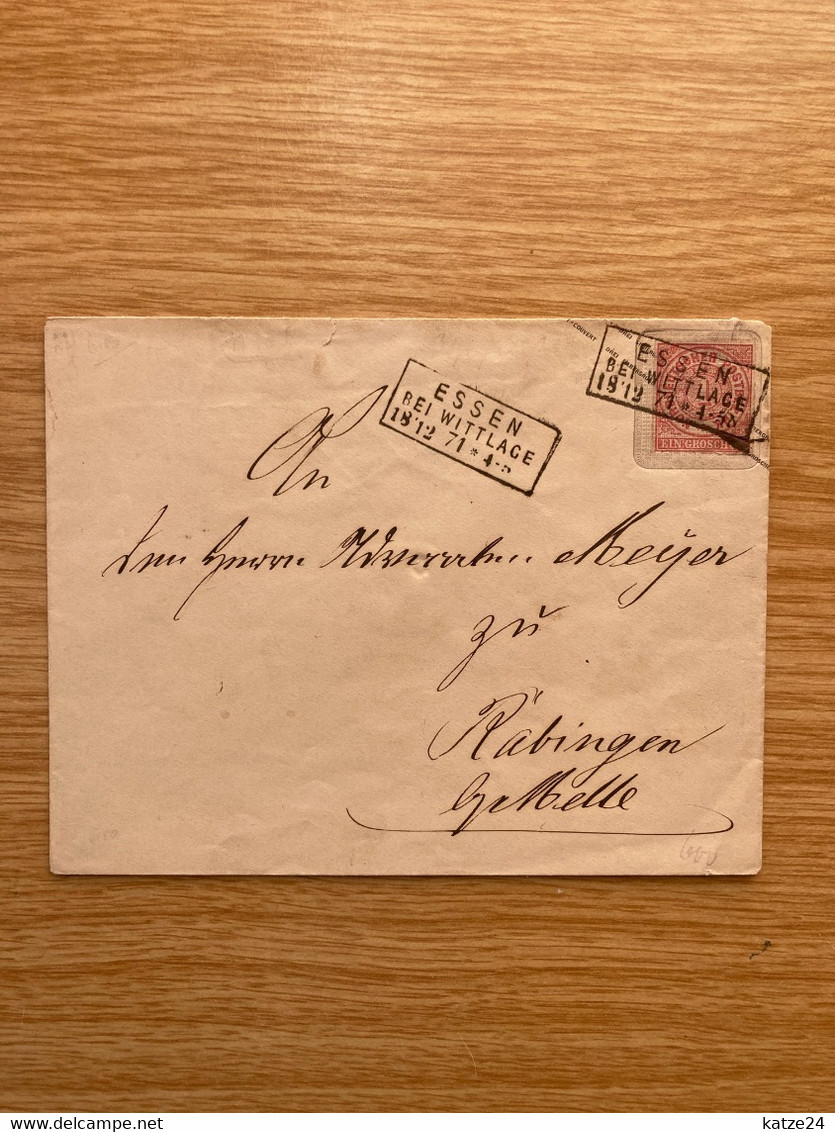 Preußen Stempel "Essen Bei Wittlage" - Postal  Stationery