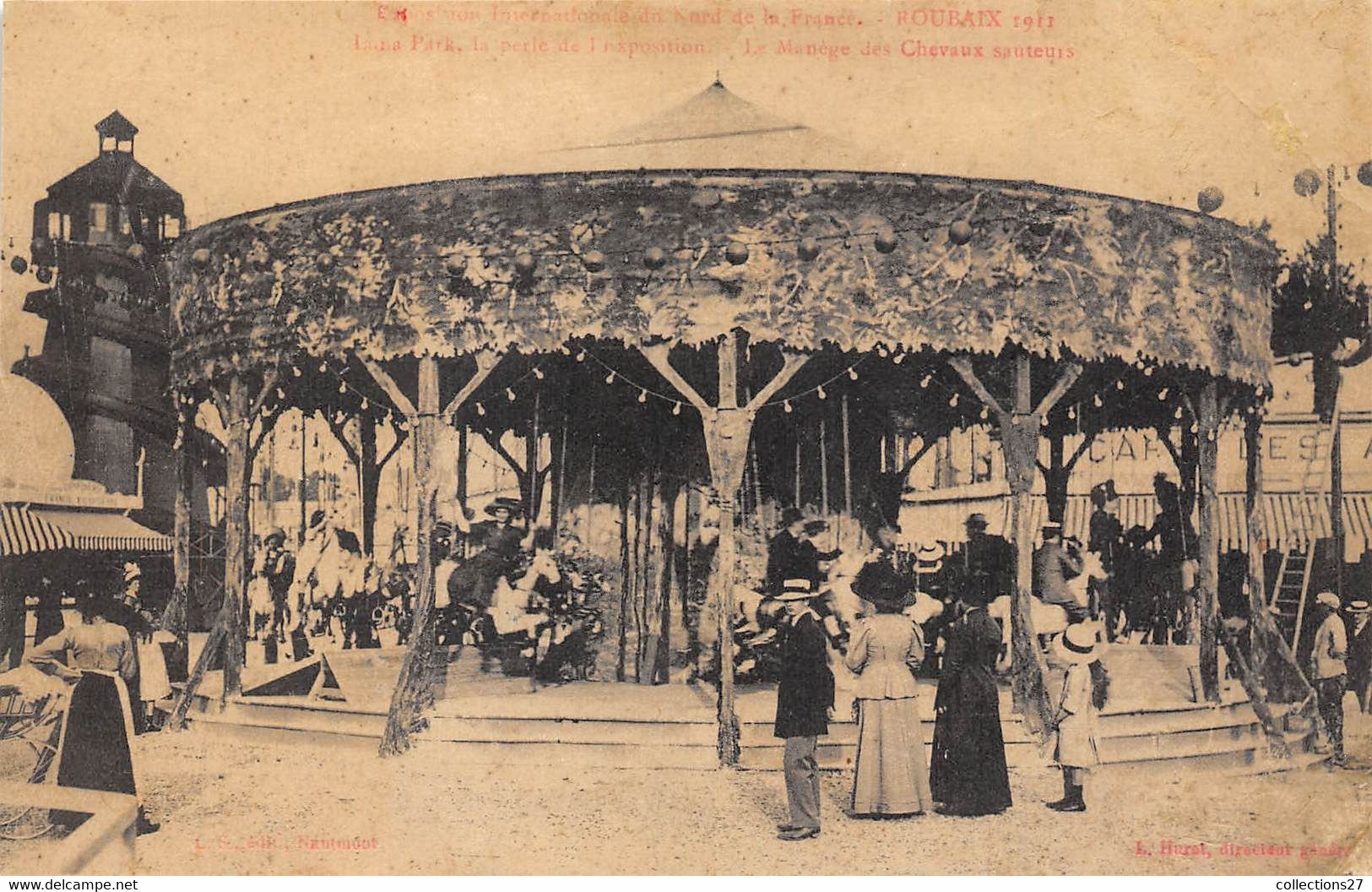 59-ROUBAIX- 1911- EXPOSTION , MANEGE  DES CHEVAUX SAUTEURS - Roubaix