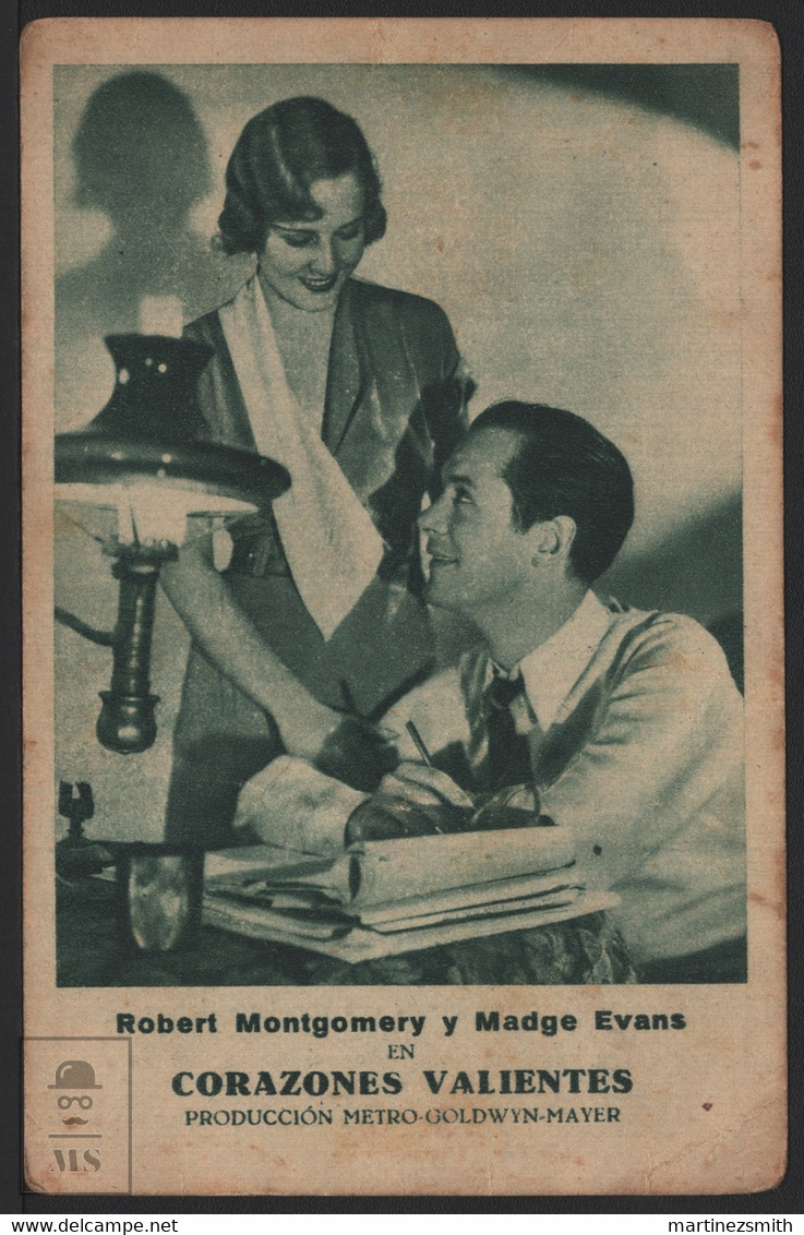 Original 1932 Lovers Corageous Cinema / Movie Advt Brochure - Robert Montgomery, Madge Evans. - Cinema Advertisement