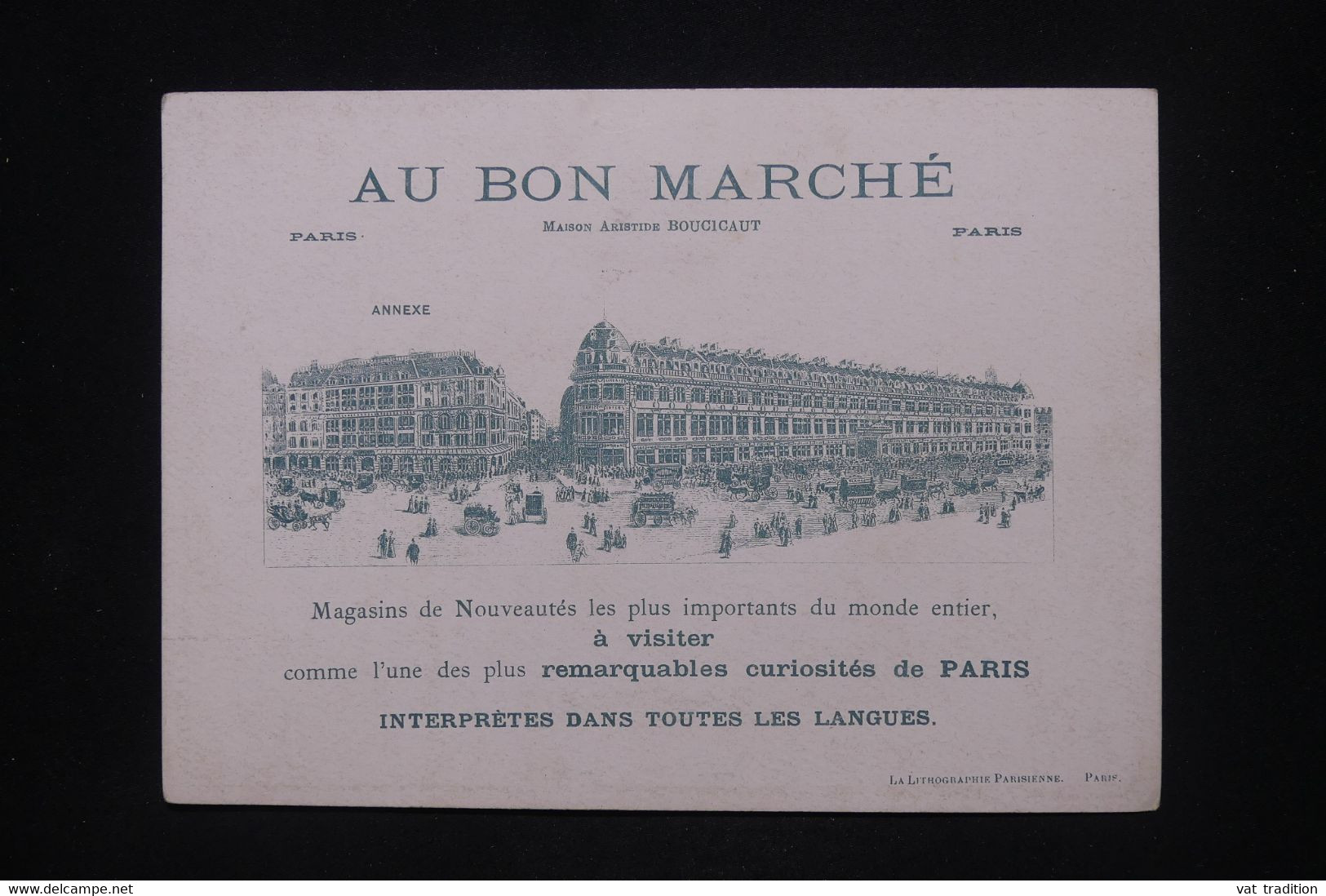 FRANCE - Chromos Du Magasin Au Bon Marché - La Suisse - L 101752 - Au Bon Marché