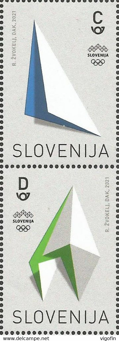 SI 2021 OLYPIC GAMES TOKYO, SLOVENIA, 2v, MNH - Estate 2020 : Tokio