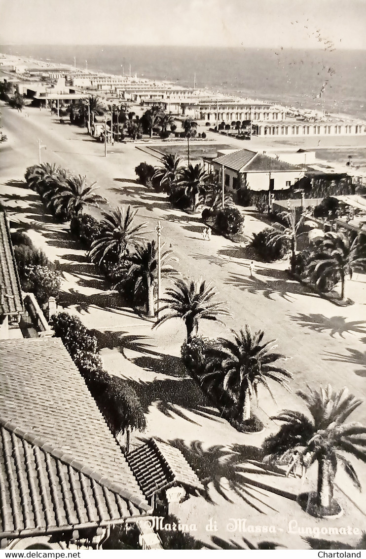 Cartolina - Marina Di Massa - Lungomare - 1957 - Massa