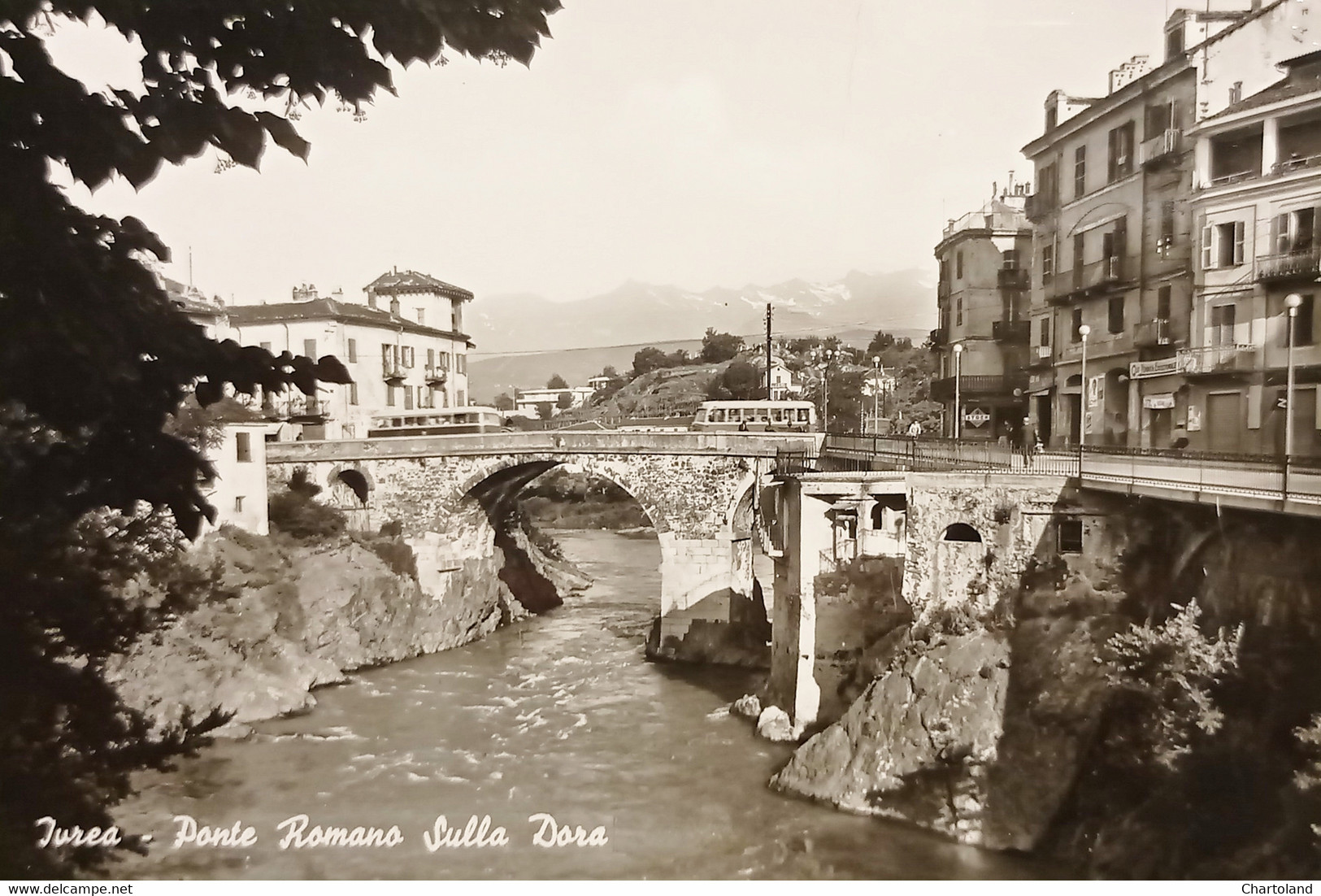 Cartolina - Ivrea - Ponte Romano Sulla Dora - 1962 - Otros & Sin Clasificación