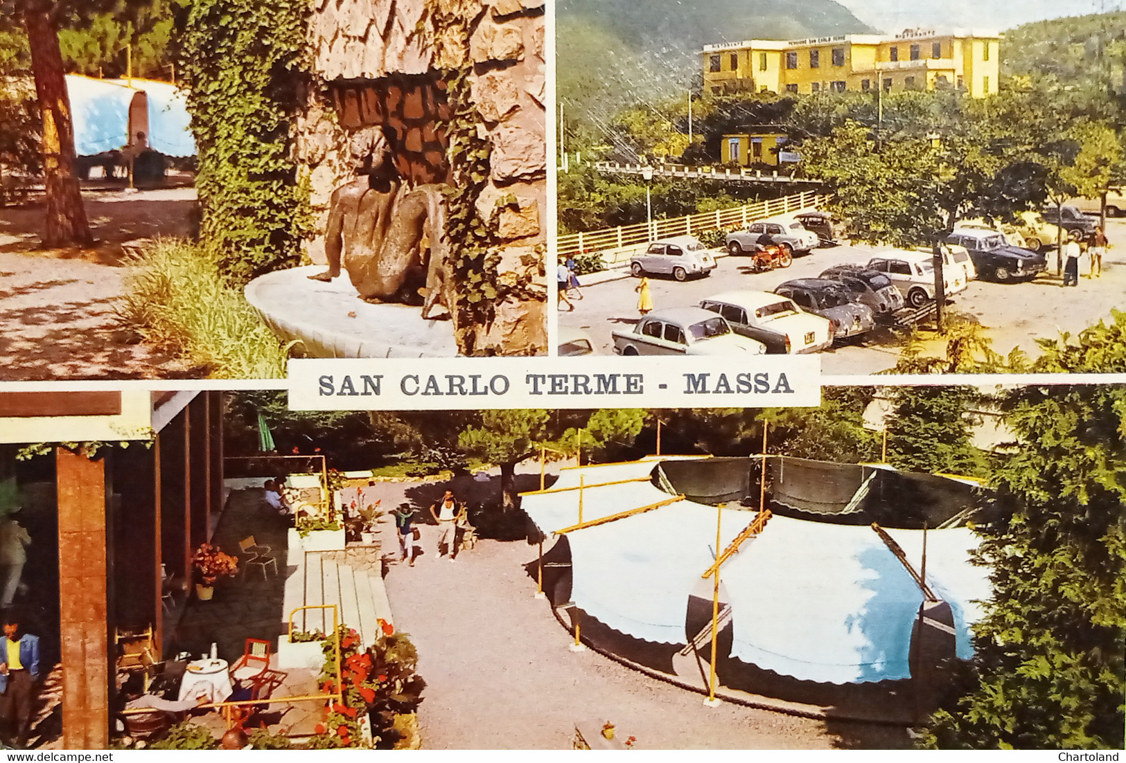 Cartolina - Saluti Da San Carlo Terme - Massa Carrara - Vedute Diverse - 1966 - Massa