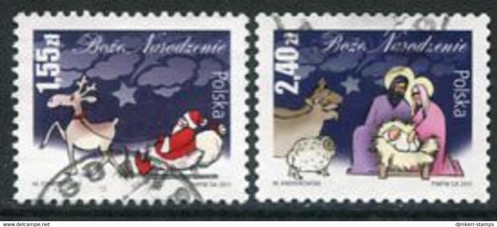 POLAND 2011 Christmas Used.  Michel 4542-43 - Usati