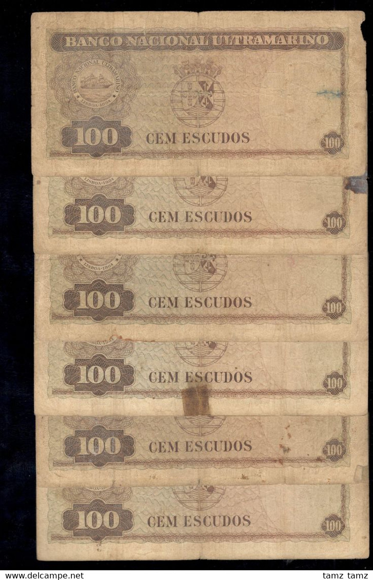 Set Signature Timor Portuguese 100 Escudos 1959 Poor - Timor