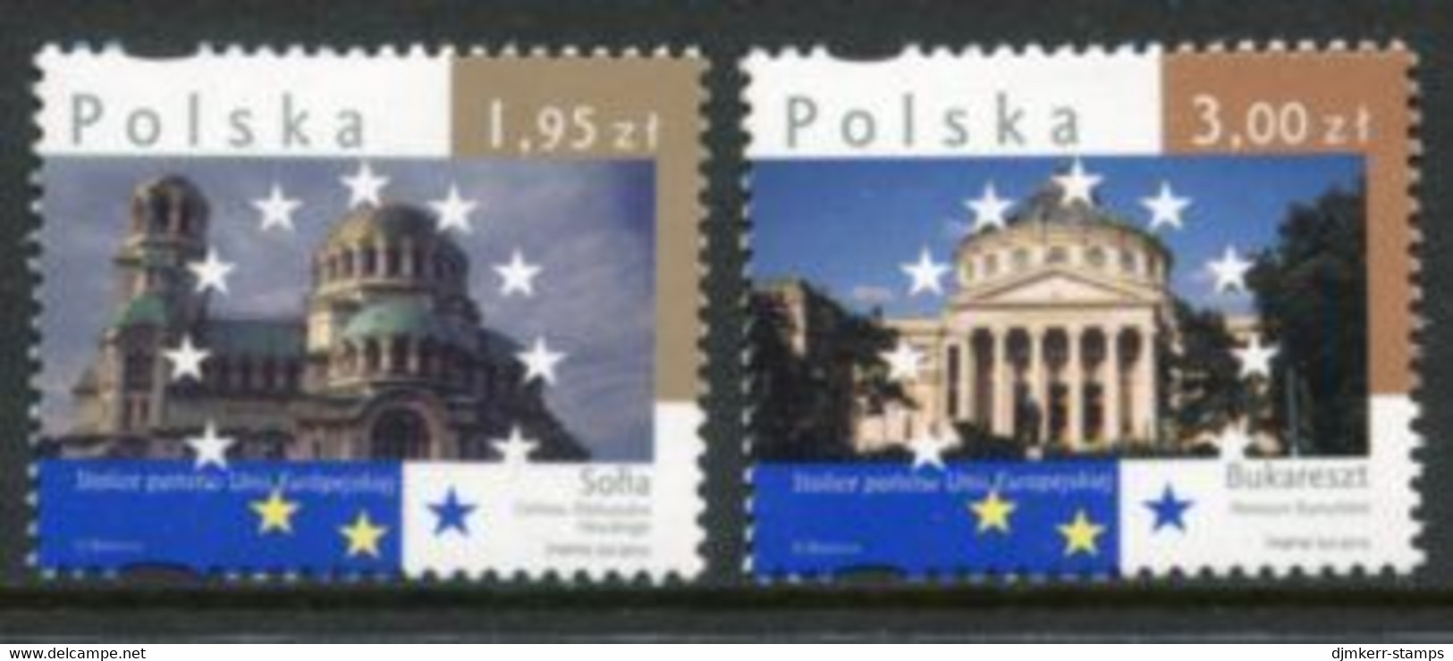 POLAND 2010 European Union Capitals MNH / **.  Michel 4497-98 - Unused Stamps