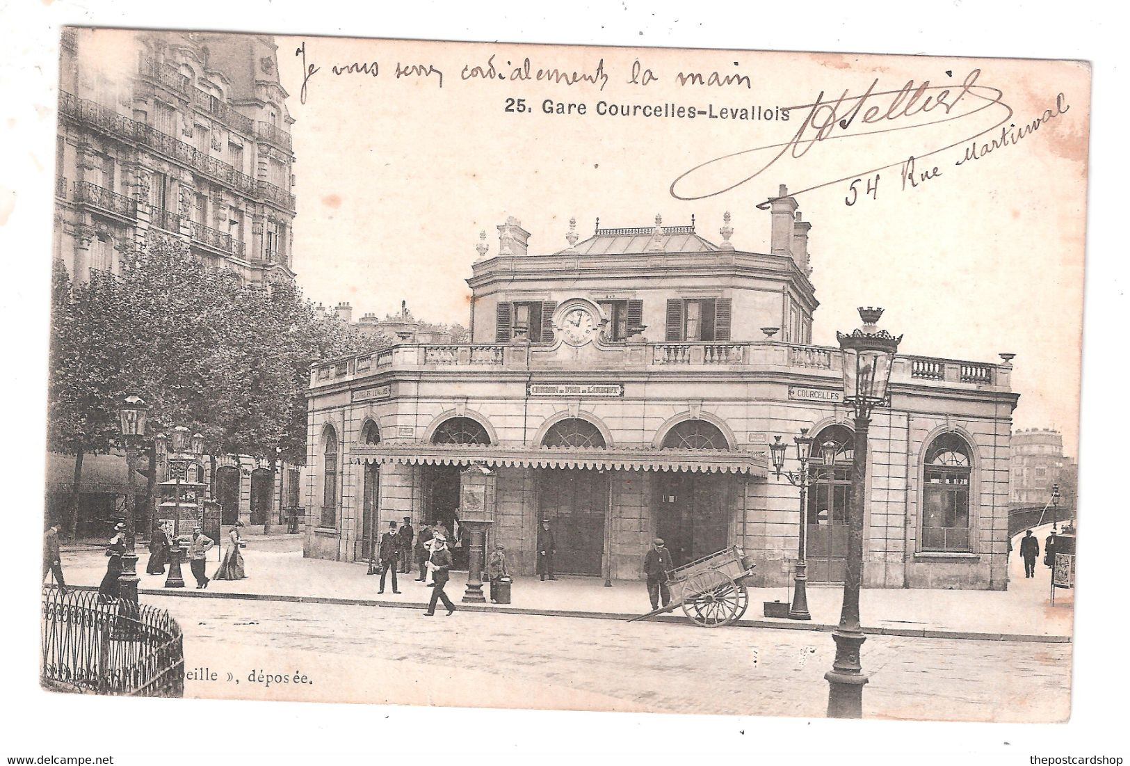 Par Abeille Rare No.25 Gare De Courcelles-Levallois Place Courcelles 75 Paris District District 17 RAILWAY STATION - Arrondissement: 17