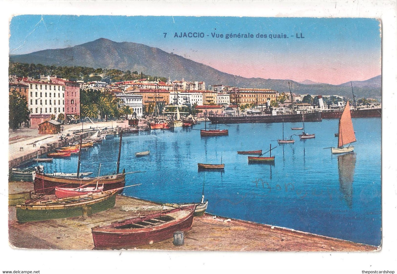 20 2A AJACCIO Corse VUE GENERALE DES QUAIS LL LOUIS LEVY N°27 - Ajaccio