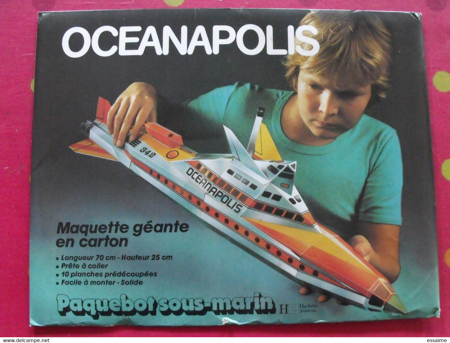 Oceanopolis Paquebot Sous-marin . Maquette Géante En Carton Prédécoupé. Hachette Vers 1980. 10 Pages Format A4 - Kartonmodellbau  / Lasercut