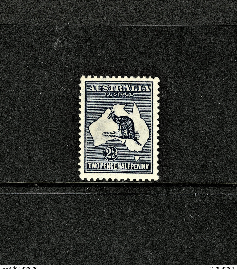 Australia 1915 Kangaroo 21/2d Indigo 2nd Watermark MH - Ungebraucht