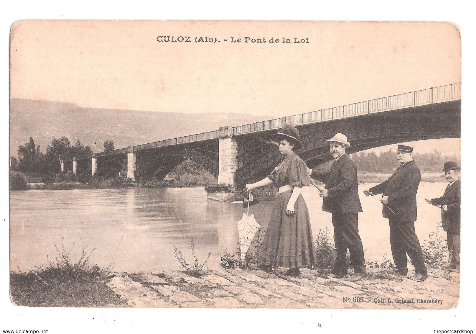 CPA 01 CULOZ LE PONT DE LA LOI UNUSED Costumes Parasol Bridge - Ohne Zuordnung