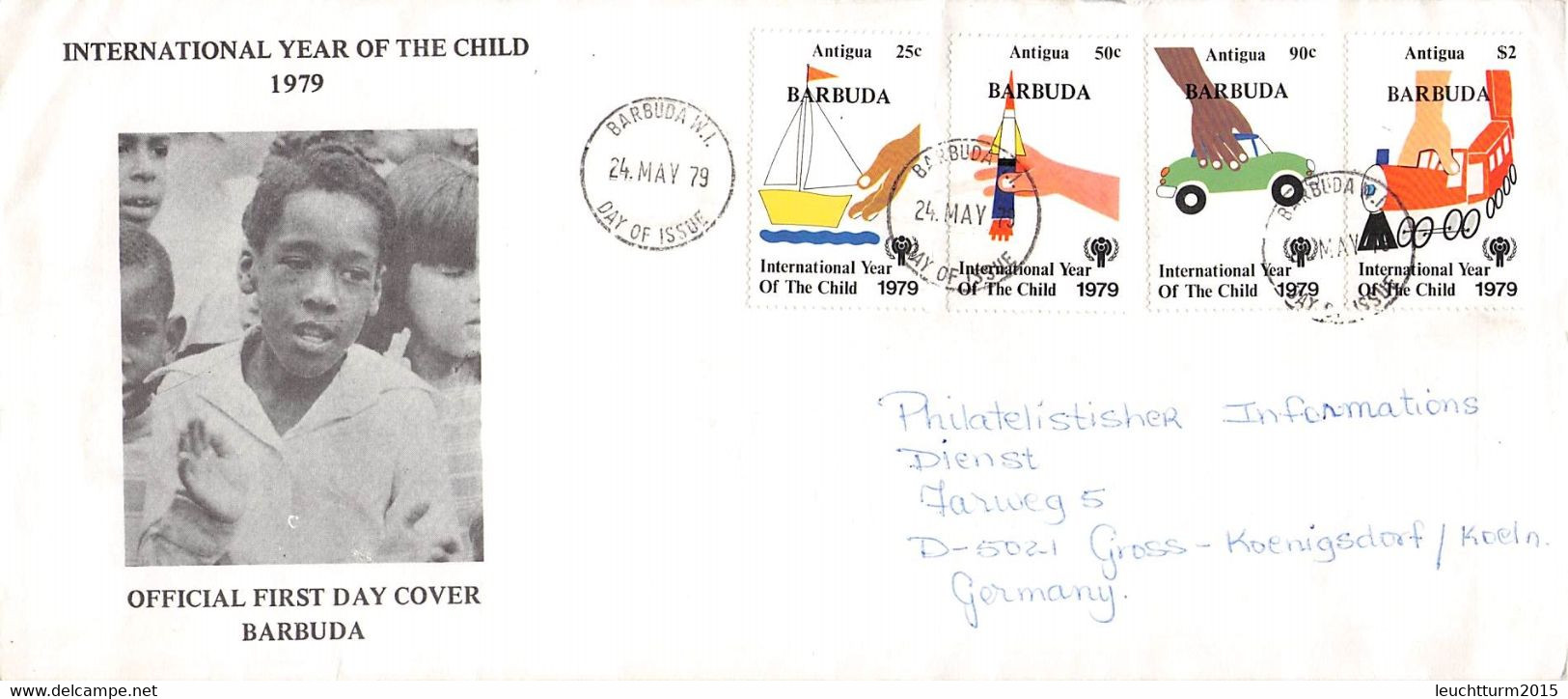 BARBUDA -SET FDC 1979 > GERMANY / K4-3 - Barbuda (...-1981)