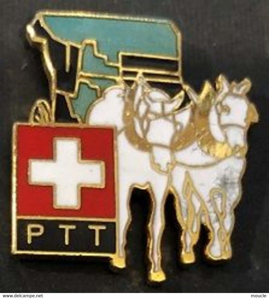 POSTE SUISSE - PTT - DILIGENCE - DEUX CHEVAUX BLANCS - N°483 / 500 - EGF - SWISS POST - SCHWEIZ -     (27) - Post