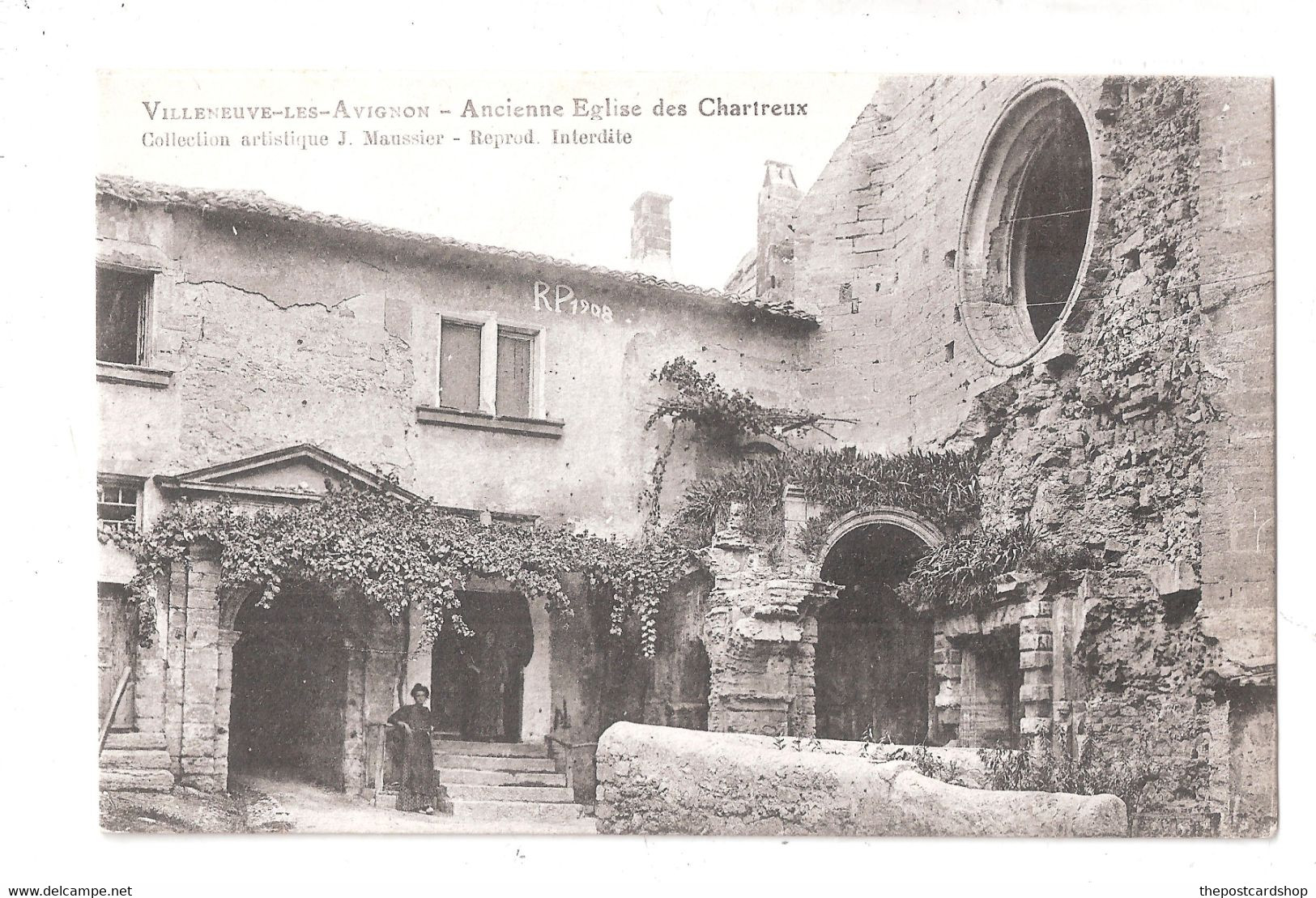 CPA 30 Villeneuve-lès-Avignon Ancienne Eglise Des Chartreux UNUSED - Villeneuve-lès-Avignon