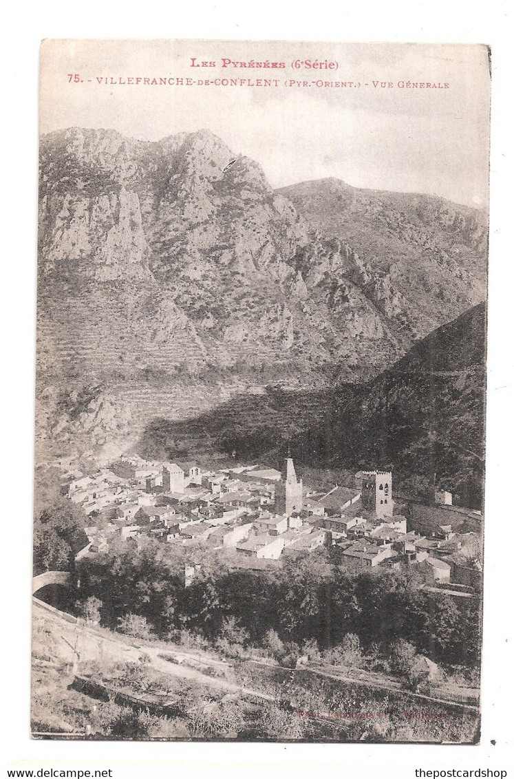 CPA VILLEFRANCHE DE CONFLENT - Vue Généralex UNUSED Mais TROIS TIMBRES - Autres & Non Classés