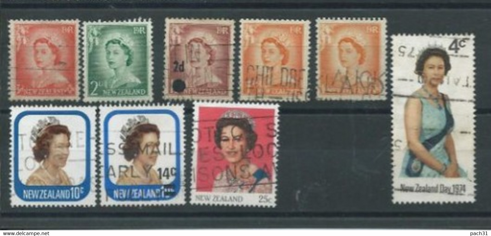 Nouvelle Zélande   Lot De Timbres Sujet  Elizabeth II - Collections, Lots & Séries