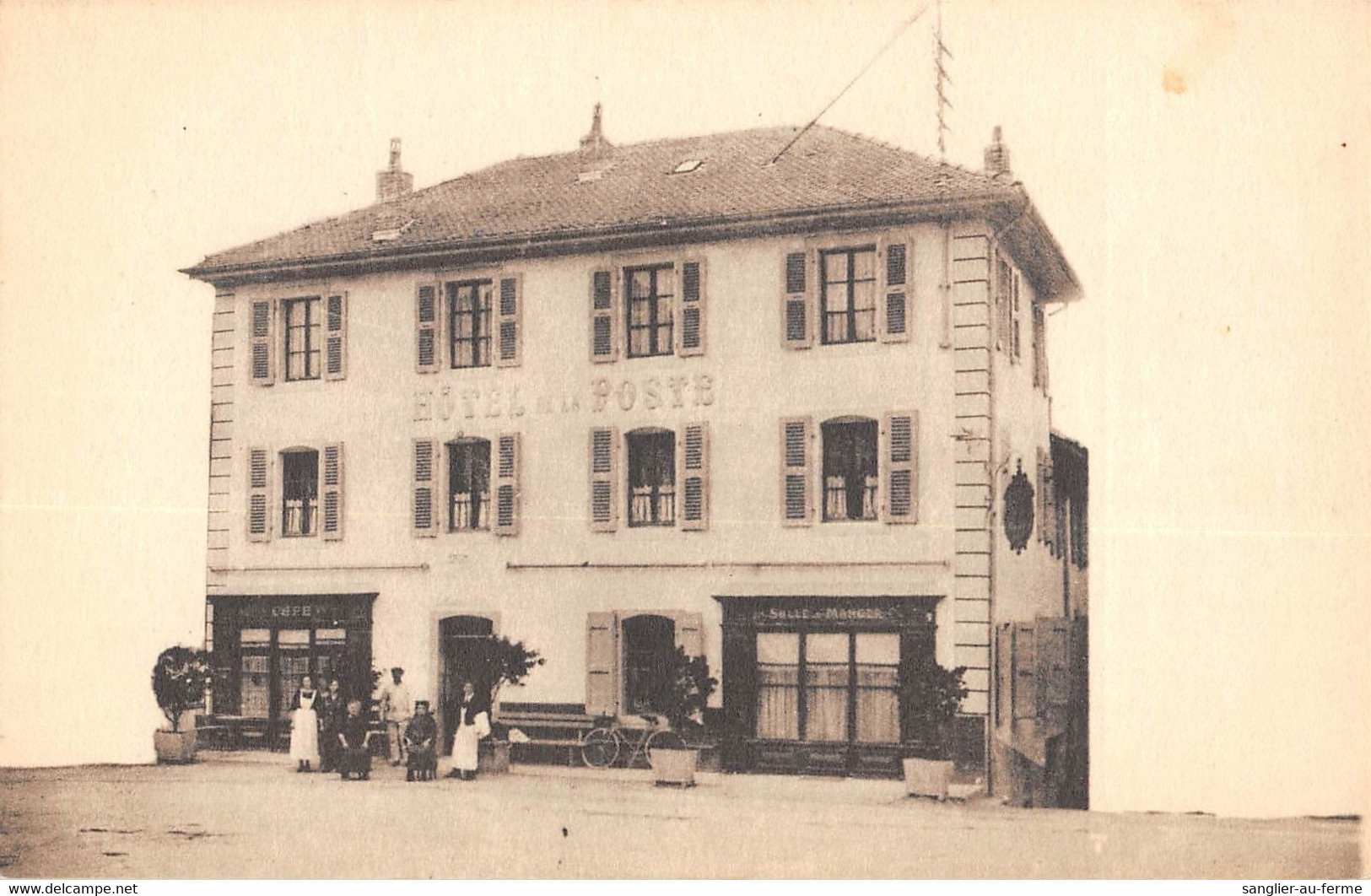 CPA 74 FRANGY HOTEL DE LA POSTE MADAME J.BESSON (cpa Rare - Frangy