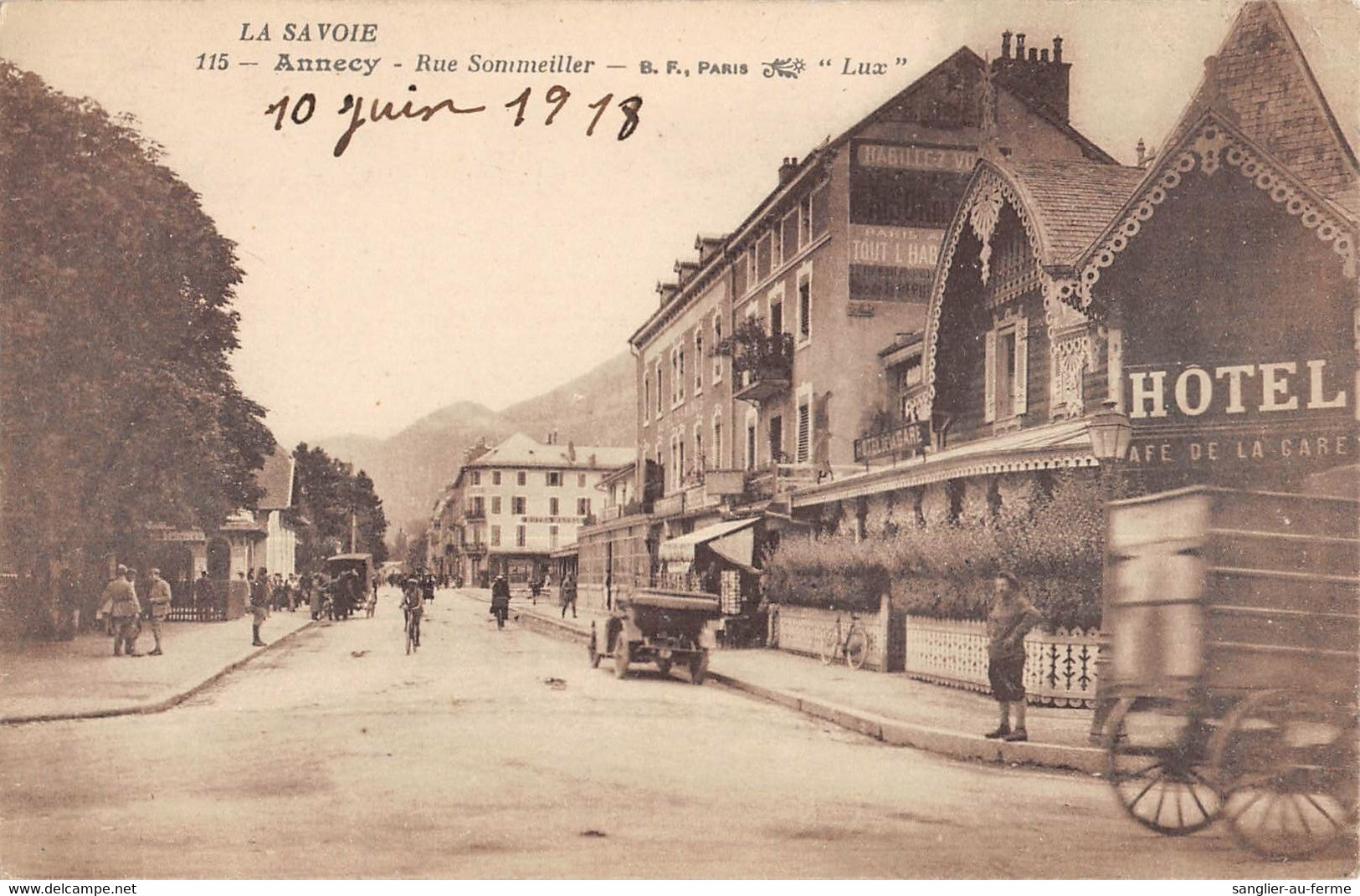 CPA 74 ANNECY RUE SOMMEILLER - Annecy