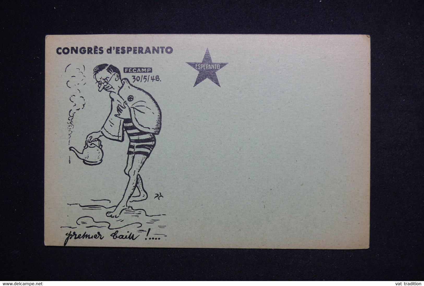 ESPÉRANTO  - Carte Du Congrès D'Espéranto De Fécamp En 1939 -  L 101803 - Esperanto