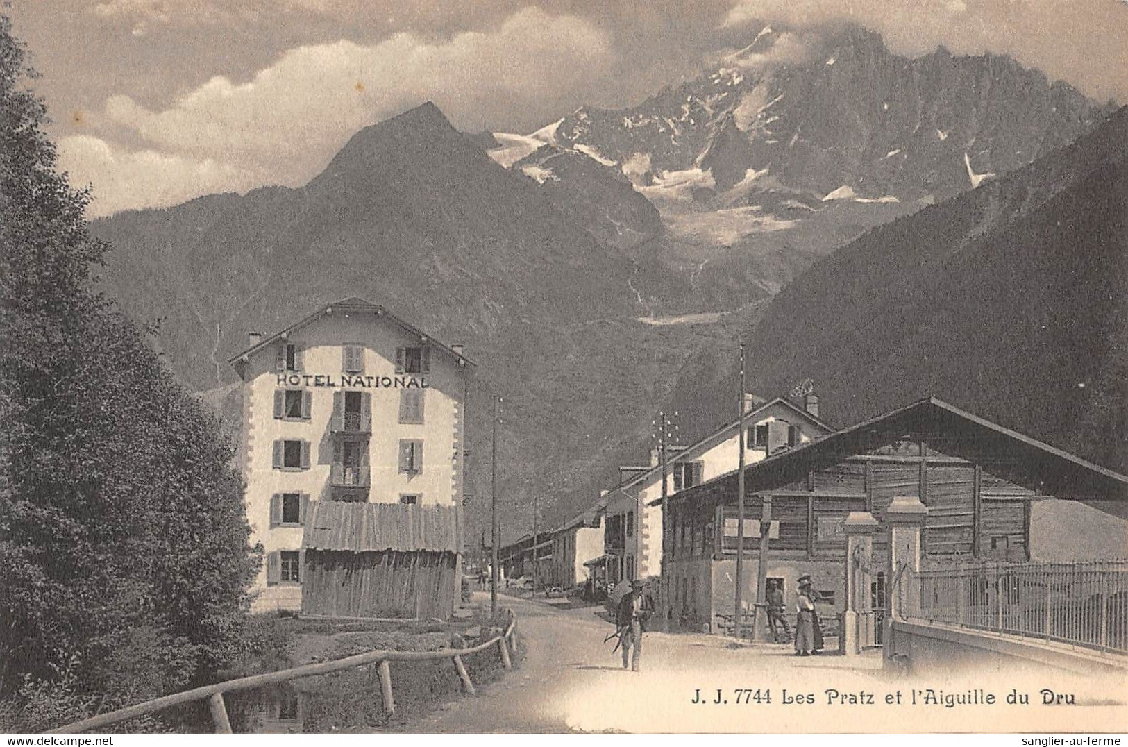 CPA 74 LES PRATZ ET AIGUILLE DU DRU - Autres & Non Classés