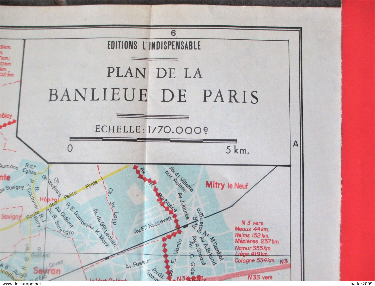 Edition L'INDISPENSABLE Plan METRO Et PARIS Avec Carte De La Banlieue - Grands Itinéraires Routiers - TBE - Europe