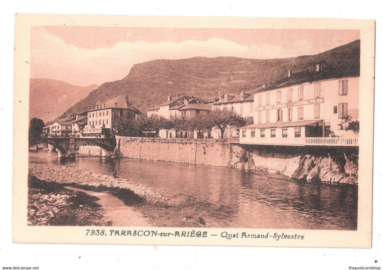 CPA 09 Tarascon Sur Ariege Quai Armand UNUSED - Autres & Non Classés