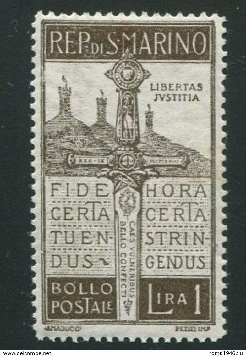 SAN MARINO 1923 PRO  VOLONTARI ** MNH CENTRATO - Ungebraucht