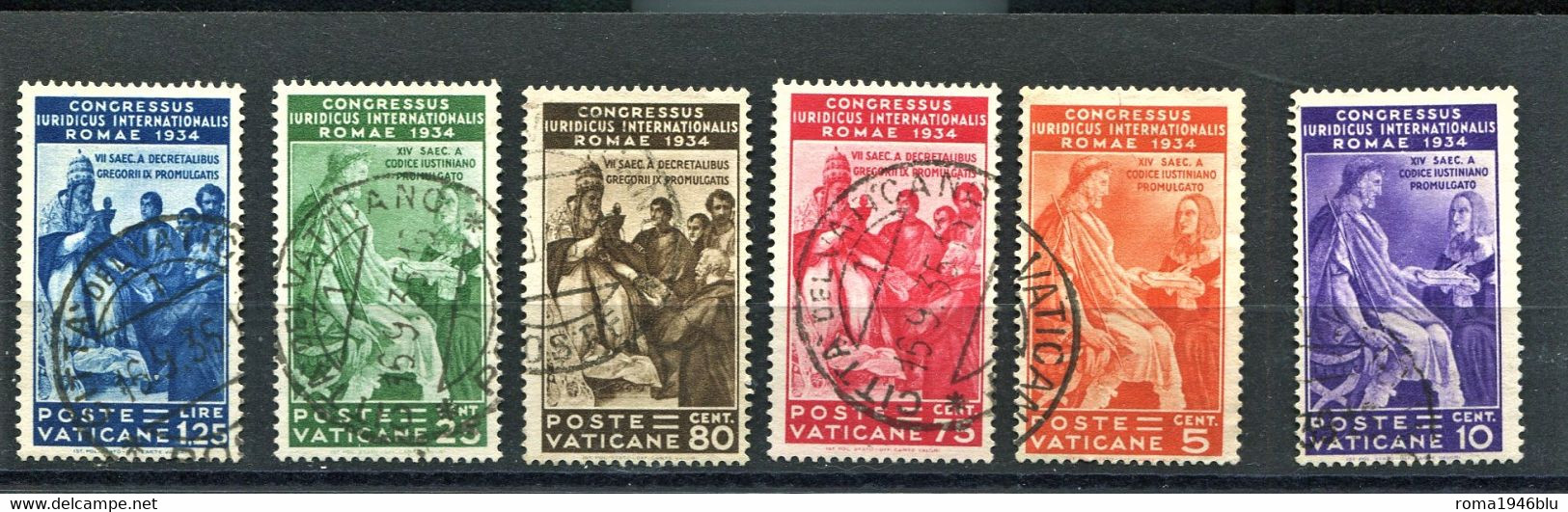 VATICANO 1935 CONGRESSO GIURIDICO USATO PERFETTO OTTIMO STATO - Used Stamps