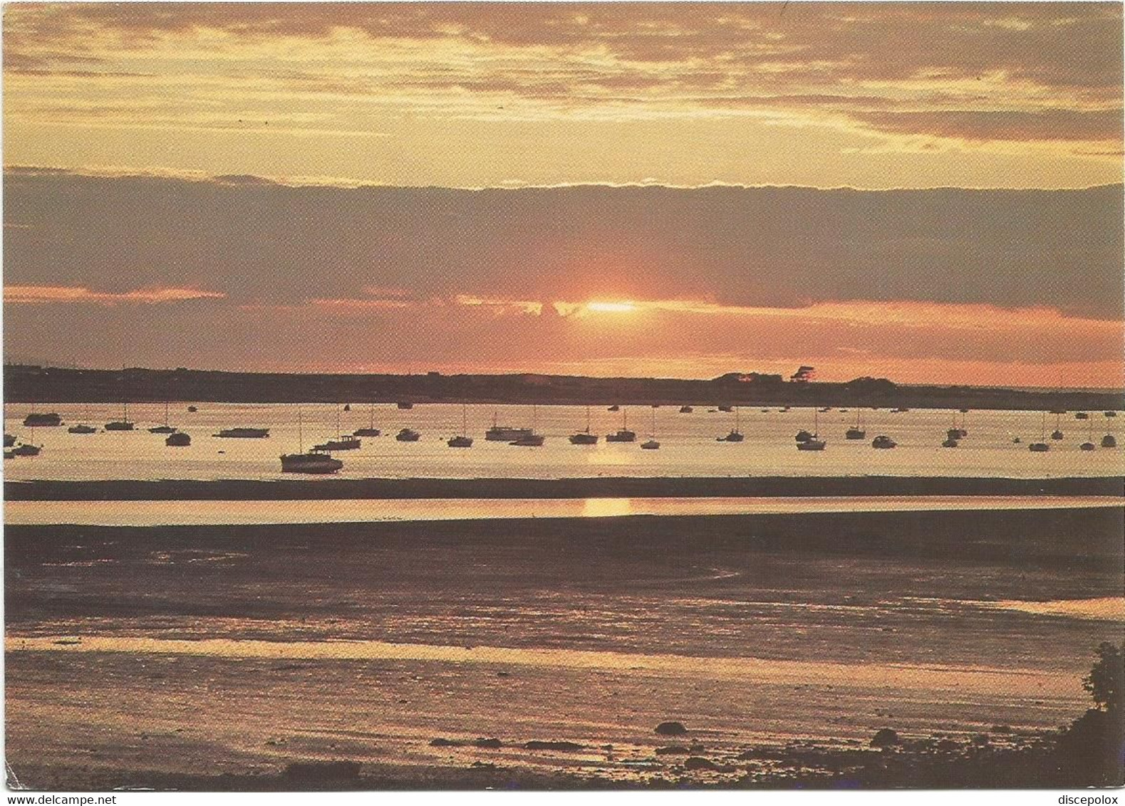 P6417 Anglesey - Sunset Across The Menai Straits - Tramonto Coucher / Non Viaggiata - Anglesey