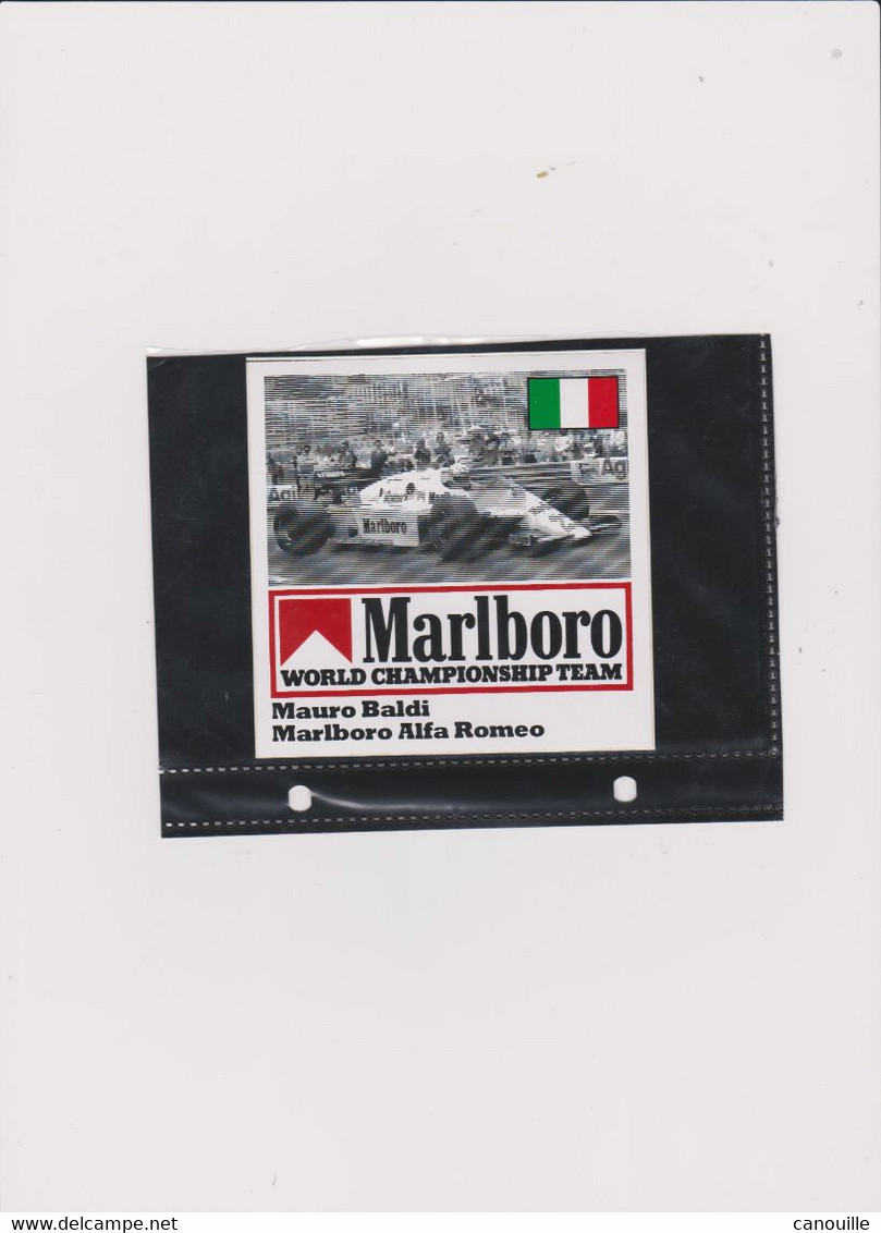 Sticker Marlboro Mauro Baldi Alfa Roméo - Automobile - F1