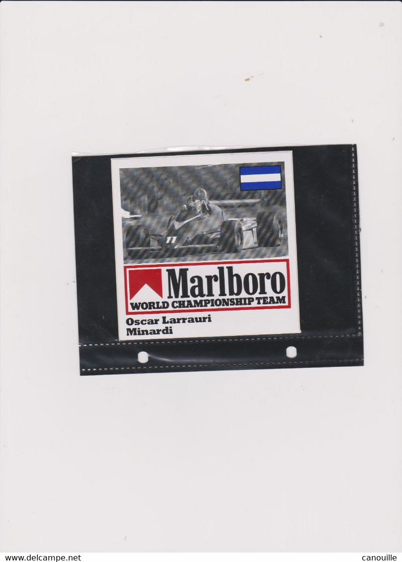 Sticker Marlboro Oscar Larrauri Minardi - Automobile - F1