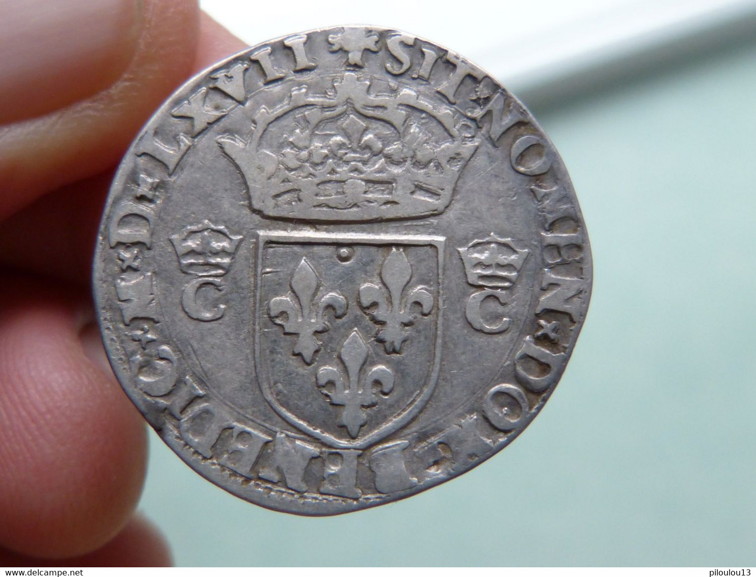 Très Rare Teston De Charles IX Du 2ème Type 1567 N (Montpellier) - 1560-1574 Charles IX