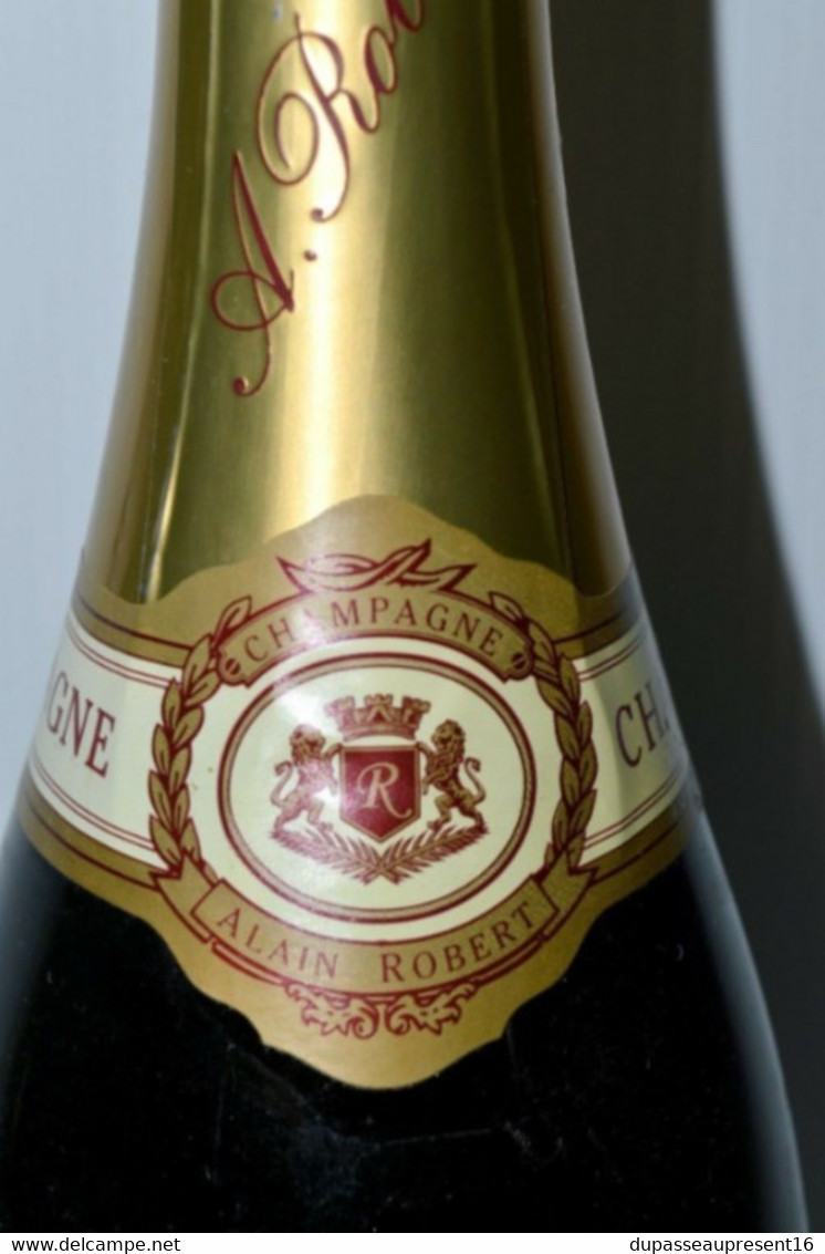 BOUTEILLE CHAMPAGNE BRUT ALAIN ROBERT MILLESIME 1999 PLEINE BON ETAT CAVE VIN XX Collection Déco Cave - Champagne & Mousseux