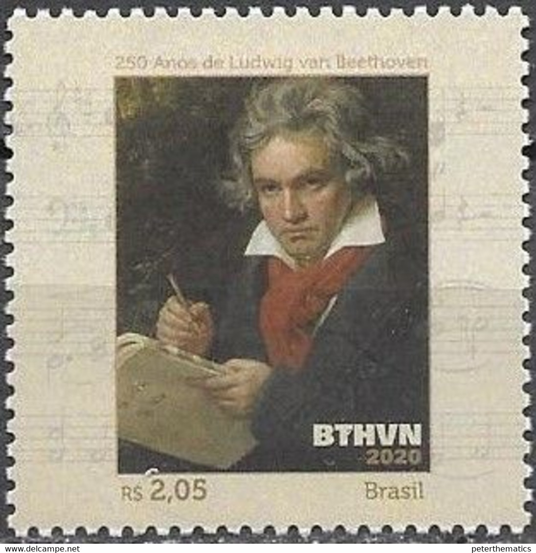 BRAZIL, 2020, MNH, MUSIC, BEETHOVEN,1v - Musica