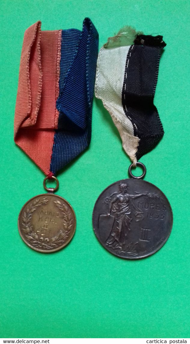 Romania Rumanien Targu Mures Marosvasarhely Medalie Tenis 1931 / 1935 Lot 2 - Monarchia / Nobiltà