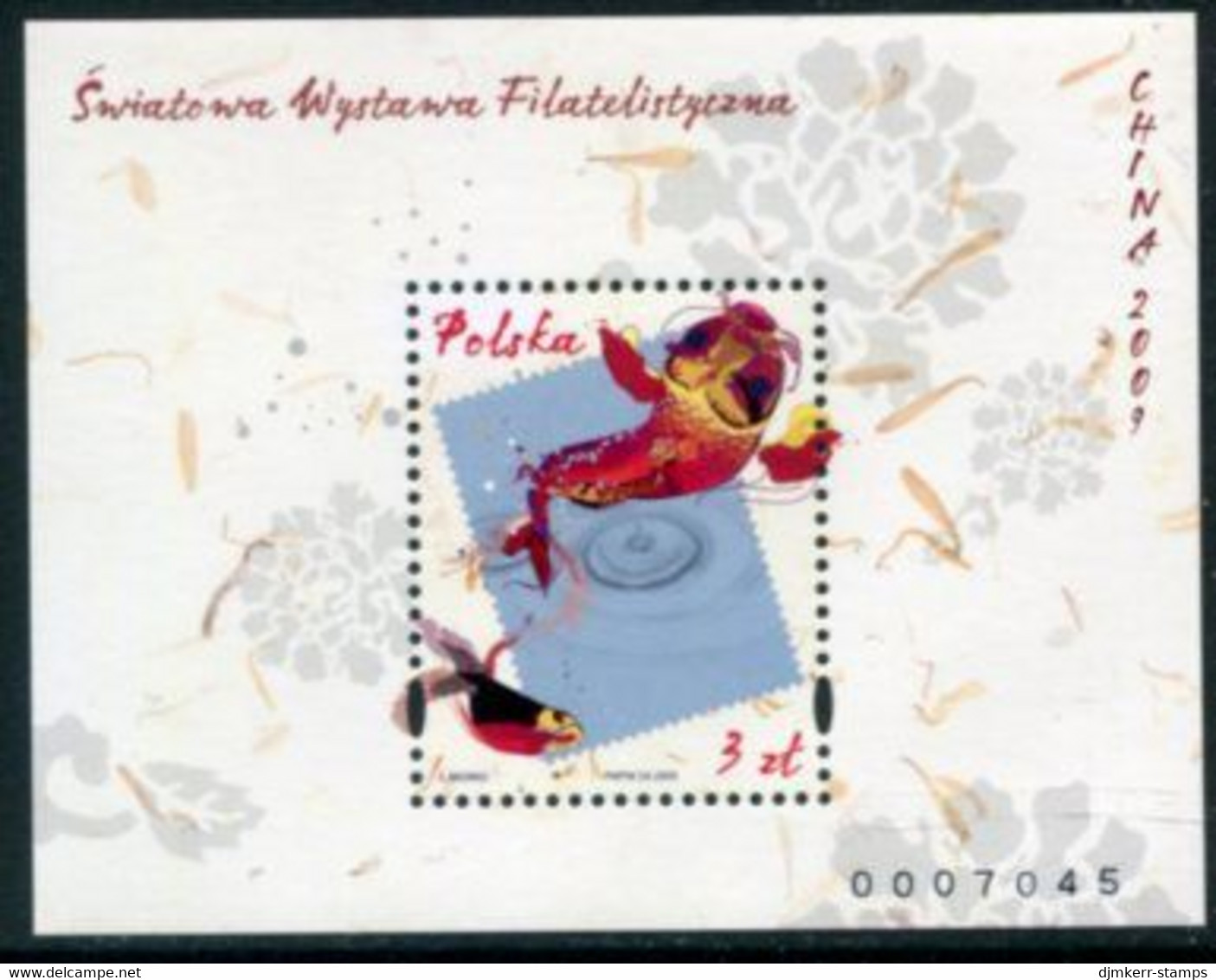 POLAND 2009 CHINA Philatelic Exhibition Block MNH / **.  Michel Block 184 - Blocks & Sheetlets & Panes