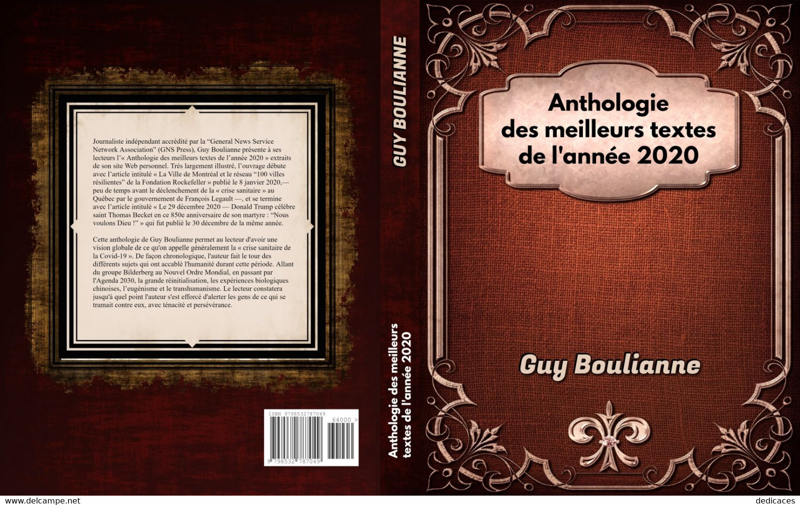 Anthologie Des Meilleurs Textes De L'année 2020, Par Guy Boulianne (noir & Blanc) - Autres & Non Classés