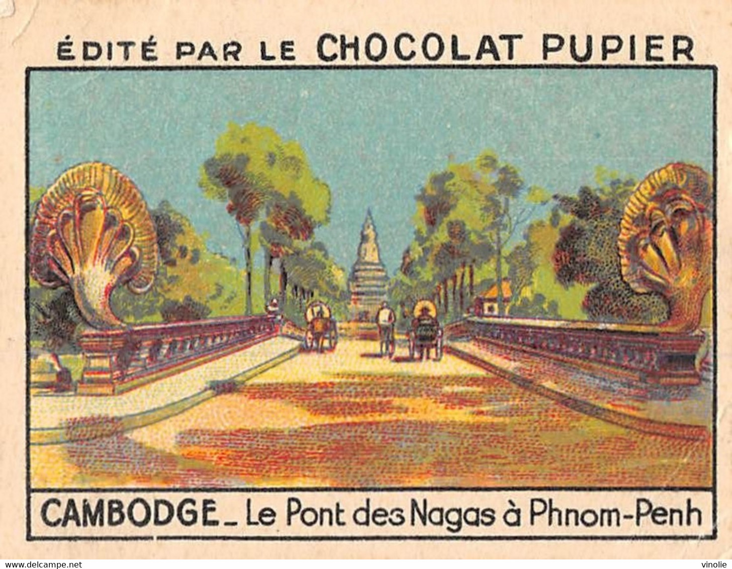 P-21-PLT-1676 : CAMBODGE. PHNOM-PENH. IMAGE DU CHOCOLAT PUPIER - Cambodge