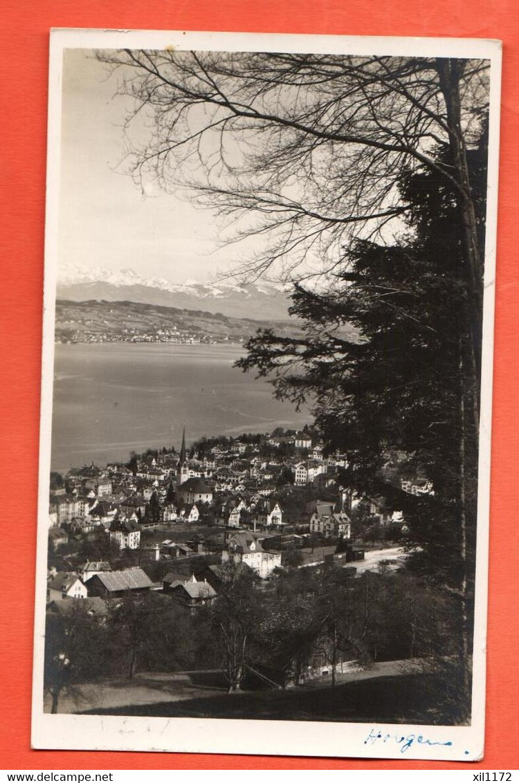 CAH-27 Selten Horgen  Gelaufen 1925 Nach Paris.  Foto Bayer - Horgen