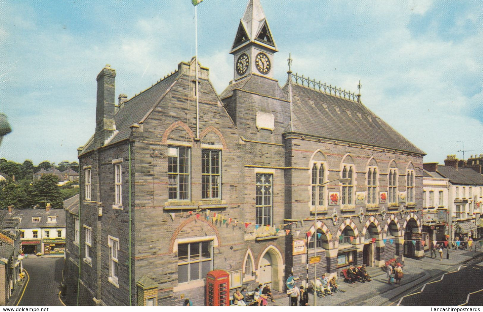 Postcard The Market Cardigan My Ref B14412 - Cardiganshire