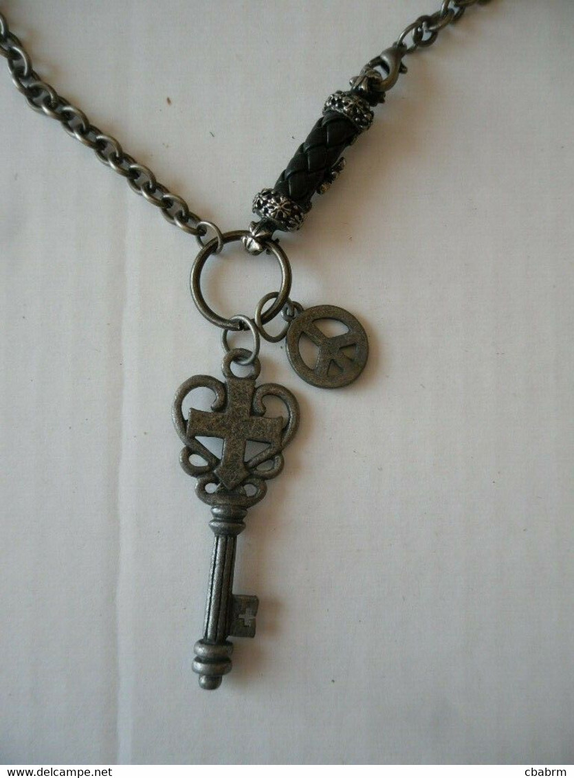 CLE Pendentif Métal CLEFS CLES PEACE PAIX - Pendentifs